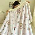 Axyaa Cartoon Print Lambs Wool Blanket: Soft and Cozy Throws for Sofa, Office, and Naps