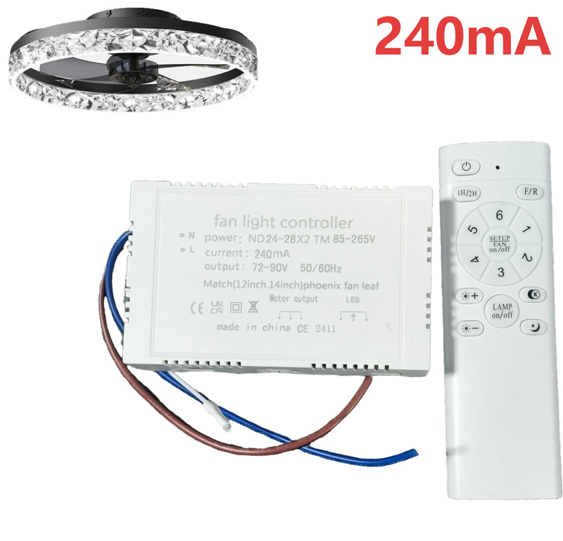 Axyaa Ceiling Fan Light Driver with Intelligent Dimming Function