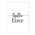 Nordic Love Life Quote Canvas Painting Wall Art for Living Room by Axyaa