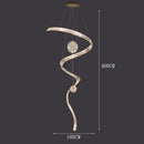Axyaa Rotating Crystal Chandelier for Modern Villa Interior Lighting