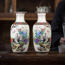 Axyaa 35cm Ceramic Vase: Chinese Decorative Crafts for Living Room, Dried Flowers