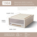 Axyaa Closet Organizer Storage Bins with Lid: Desktop Box for Clothes, Socks, Underwear