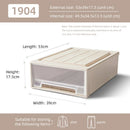 Axyaa Closet Organizer Storage Bins with Lid: Desktop Box for Clothes, Socks, Underwear
