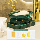 Axya Ceramic Soap Dish Drain Shelf for Luxury Bathroom Décor.