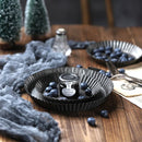 Axya Metal Lace Plate: Retro Bread Tray for Table & Home Decoration