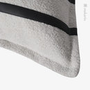 Axyaa Modern Living Room Sofa Pillow with Black and White Stitched Cushion