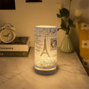 Axyaa Nordic Round Cloth Table Lamp LED Night Light