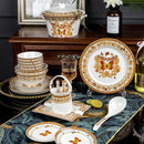 Axya Top-Grade Bone Dinnerware Set with Cutlery and Utensils
