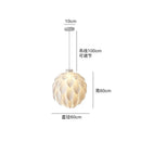 Axya White Acrylic Pine Cone Pendant Lamps - Nordic Creative Flowers Petal Hanging Lamp