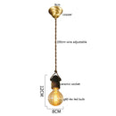 Axyaa Ceramic LED Pendant Light: Vintage Japanese Style Bedroom Living Room Lamp