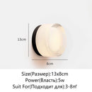 Axyaa Glass LED Wall Lamp Sconce for Home Decor and Indoor Lighting