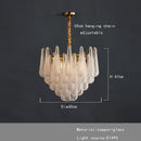Axyaa Nordic Luxury Gold Glass Chandelier - Home Decoration Lighting