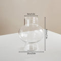 Axyaa Glass Vase: Elegant Minimalist Art Home Decor Piece