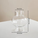 Axyaa Glass Vase: Elegant Minimalist Art Home Decor Piece