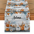 Axyaa Watercolor Maple Leaf Flower Table Runner for Farmhouse Dining and Wedding Parties