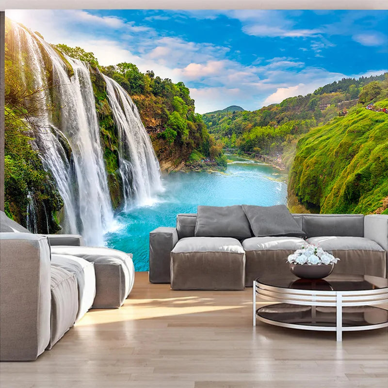 Axyaa Nature Wall Art for Home Decor - Mountains, Rivers, Landscapes, Waterfalls, Forests & Lakes