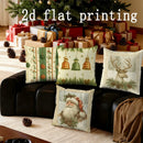 Christmas-themed Axyaa Pillow Covers for Sofa, Bedroom, Car - Rectangular Cushion