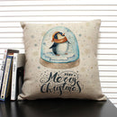 Animal Penguin Cushion Cover 45x45, Axyaa Brand - Cute & Funny Decorative Pillowcase