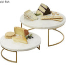 Axya Marble Cake Stand & Tray Collection Display Stand Fruit Plates Snack Plates