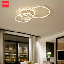 Axyaa Round Circle Ring Chandelier Ceiling Lamp for Home Decor Lighting in Living Bedroom
