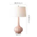 Axyaa Pink Ceramic Table Lamps LED for Home & Office - Contemporary Design