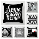 Axyaa Nordic Black Sweet Home Sofa Pillowcase Set