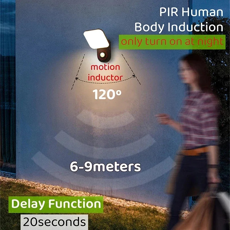 Axyaa Outdoor Sensor Wall Light: Modern, Waterproof Aluminum Design for Garden, Patio, Balcony