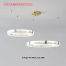 Axyaa Italian-Style Grand Villa Crystal Chandelier, Modern Minimalist Lighting Fixtures for Dining Room & Bedroom