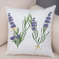 Axyaa Lavender Letter Sofa Cushion Cover for Home Car Living Room Bedroom Decor