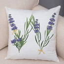 Axyaa Lavender Letter Sofa Cushion Cover for Home Car Living Room Bedroom Decor