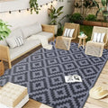 Axyaa Outdoor Straw Patio Rug - Waterproof and Durable for Camping and Picnics
