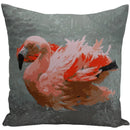 Axyaa Flamingo Bird Polyester Throw Pillow Cover for Home Decor