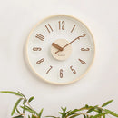 Axya Modern Cream Style Transparent Wall Clock