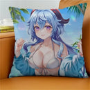 Axyaa Gan Rain Anime Cushion Cover for Stylish Home Decor