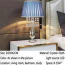 Axyaa Crystal Table Lamp for Luxurious Living Room, Bedroom & Study
