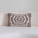 Axyaa Brown Geometric Cushion Cover for Home Decor - 45x45cm, 30x50cm