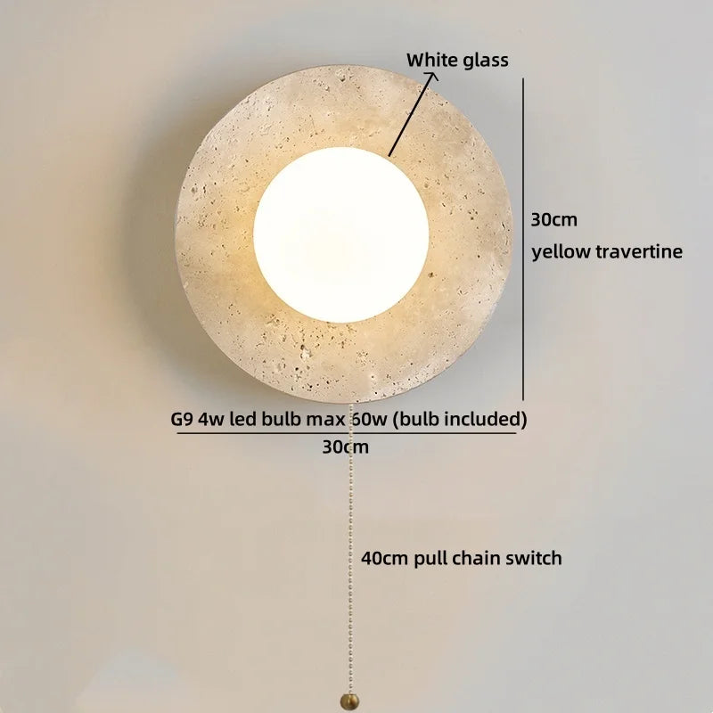 Axyaa Glass White LED Wall Lamp for Living Room & Bathroom Mirror Lighting