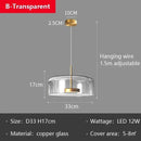 Axyaa Glass LED Pendant Lights Dining Room Chandelier Bar Restaurant Home Decor