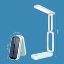 Axyaa Solar-Powered Foldable Desk Lamp with USB Charging and Rechargeable Battery