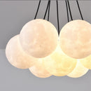 Axyaa Modern Moon 3D Chandelier Sconces with Remote Control