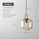Axyaa Nordic Glass Pendant Light for Home Kitchen Restaurant