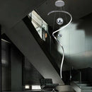 Axyaa Modern Stair Chandelier: LED Pendant Light for Living Room