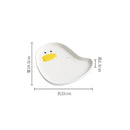 Axyaa Duck Ceramic Tableware Set - Shallow Plate, Soup Bowl, Seasoning Dish, Snack Plate