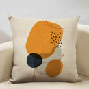 Axyaa Geometric Lines Pattern Art Decoration Cushion Cover 45x45cm Linen
