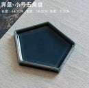 Axyaa Geometric Dessert Plate Set for Tea, Pastries, Snacks, and Fruits