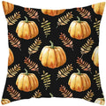 Axyaa Halloween Pumpkin Cushion Cover 18x18 - Farmhouse Throw Pillow for Home Decor