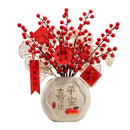 Axyaa Peace Joy Blessing Flower Vase & Apricot Leaves Set for Lunar Festival