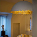 Axyaa Studio Sphere Pendant Lamp: Eggshell Acrylic Resin Luxury Lighting