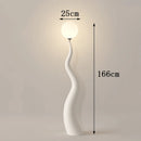 Axyaa Minimalist LED Floor Lamp with Remote Control Dimming - Nordic Ins Style