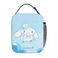 Axyaa Cinnamoroll Insulated Lunch Bag: Portable Thermal Cooler for Travel & Work.